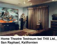 THX Home Theatre Test-Raum in San Rafael, Kalifornien